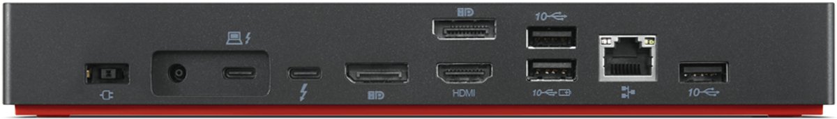 Lenovo 40b00300dk laptop dock poortre 2 orig - Lenovo 40B00300Dk Laptop Dock Thunderbolt 4 Dockingstation (zwart)