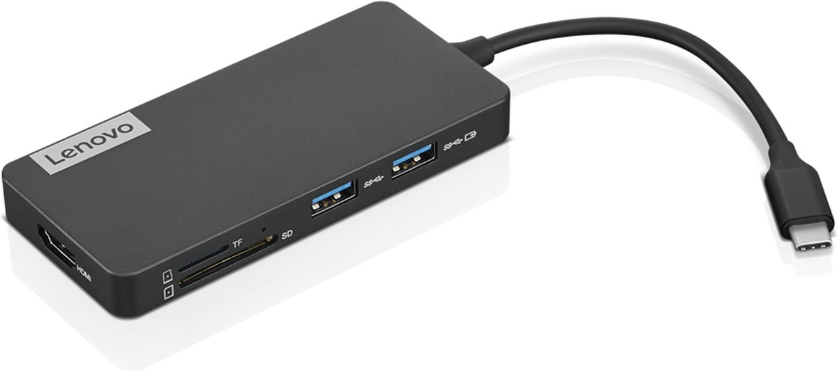 Lenovo gx90t77924 laptop dock poortre 4 orig - Lenovo Gx90T77924 Laptop Dock USB-C Poortreplicator (grijs)