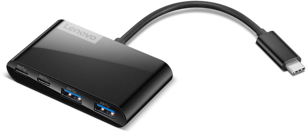 Lenovo gx91l84354 interface hub usb 3 3 orig - Lenovo Gx91L84354 Interface Hub USB 3.2 Gen 1 USB-C USB-hub (zwart)