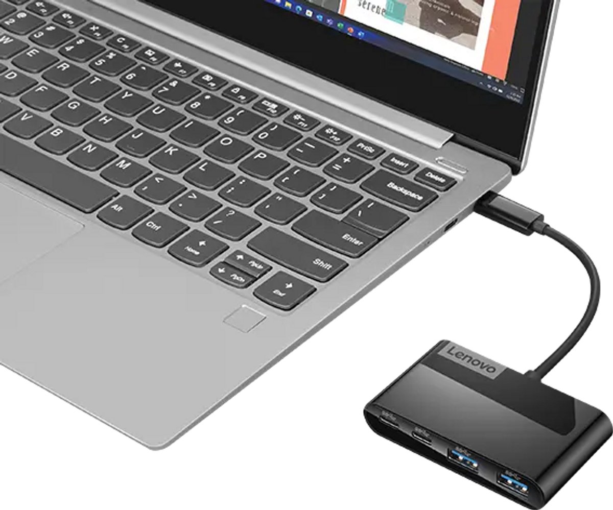 Lenovo gx91l84354 interface hub usb 3 6 orig - Lenovo Gx91L84354 Interface Hub USB 3.2 Gen 1 USB-C USB-hub (zwart)