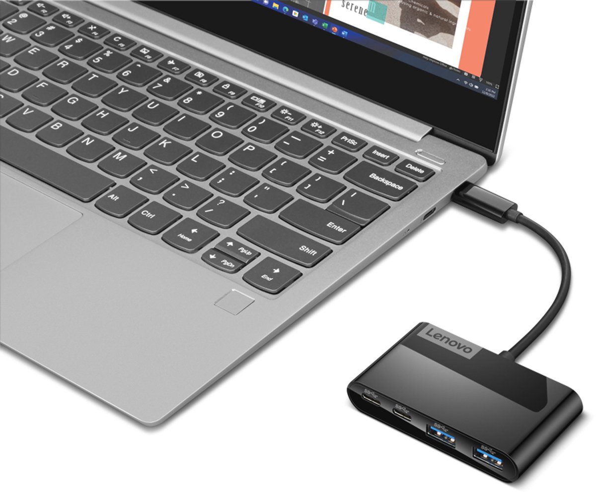Lenovo gx91l84354 interface hub usb 3 8 orig - Lenovo Gx91L84354 Interface Hub USB 3.2 Gen 1 USB-C USB-hub (zwart)