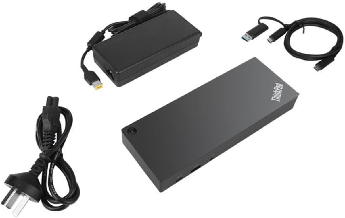 Lenovo thinkpad hybrid usb c with usb 3 orig - Lenovo Thinkpad Hybrid With USB-A Dock USB-C Dockingstation (zwart)