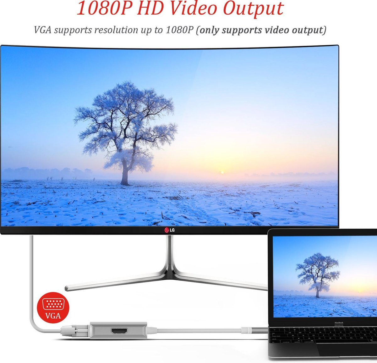 Lenovo usb c hub 4k en vga 4 orig - Lenovo Hub 4K HDMI En VGA Aluminium USB-C Poortreplicator