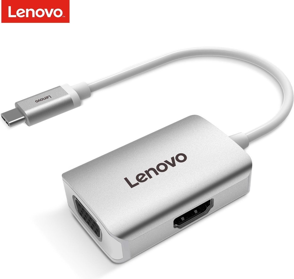 Lenovo usb c hub 4k en vga