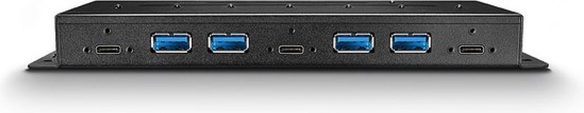 Lindy 43275 usb hub 7 poorten usb 2 orig - LINDY 43275 USB-A USB-hub (zwart)