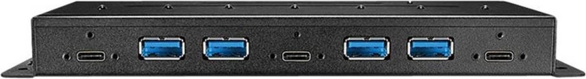 Lindy 43275 usb hub 7 poorten usb 3 orig - LINDY 43275 USB-A USB-hub (zwart)