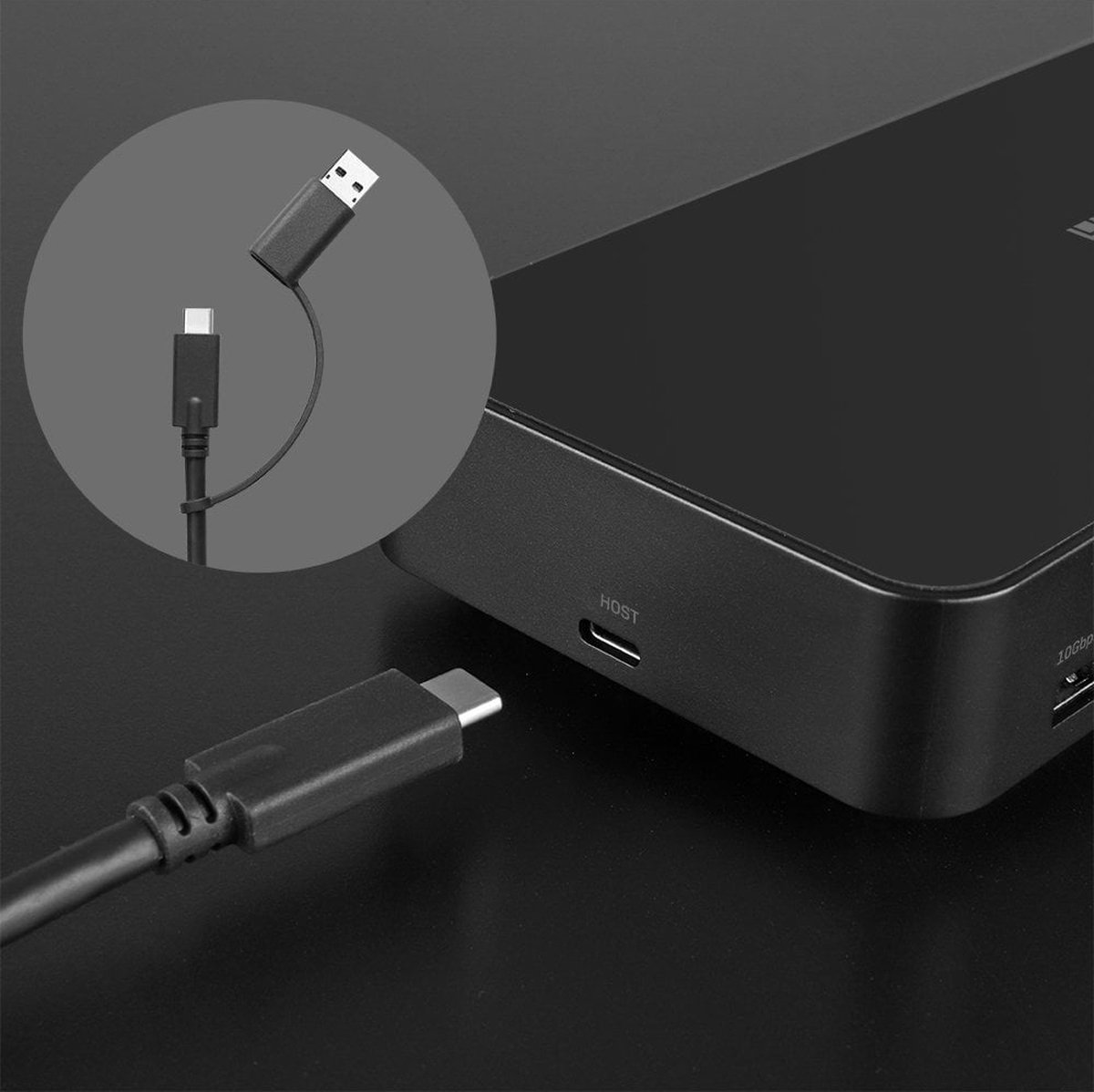 Lindy dst pro universal usb c dockin 3 orig - LINDY Dst-Pro Universal USB-C Dockingstation (zwart)