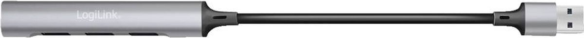 Logilink ua0391 usb 3 0 hub aluminium 5 orig - LogiLink Ua0391 USB 3.0-Hub Aluminium-Grijs USB-A USB-hub