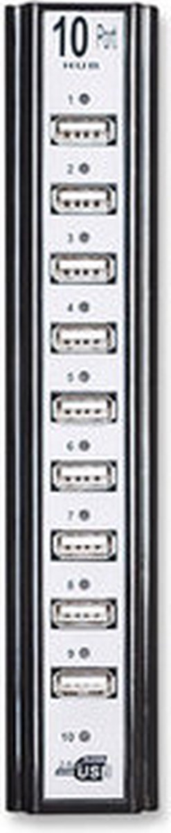 Manhattan usb 2 0 hub 10 poorten 6 orig - Manhattan USB 2.0-Hub 10 Poorten USB-A USB-hub (zwart)