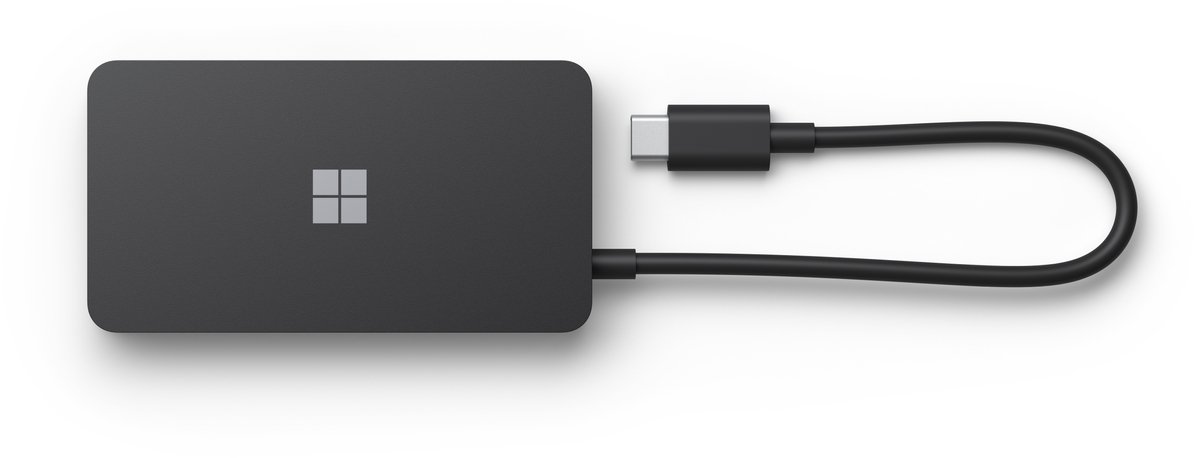 Microsoft surface usb c travel hub docki 2 orig - Microsoft Surface Travel Hub USB-C Poortreplicator (zwart)