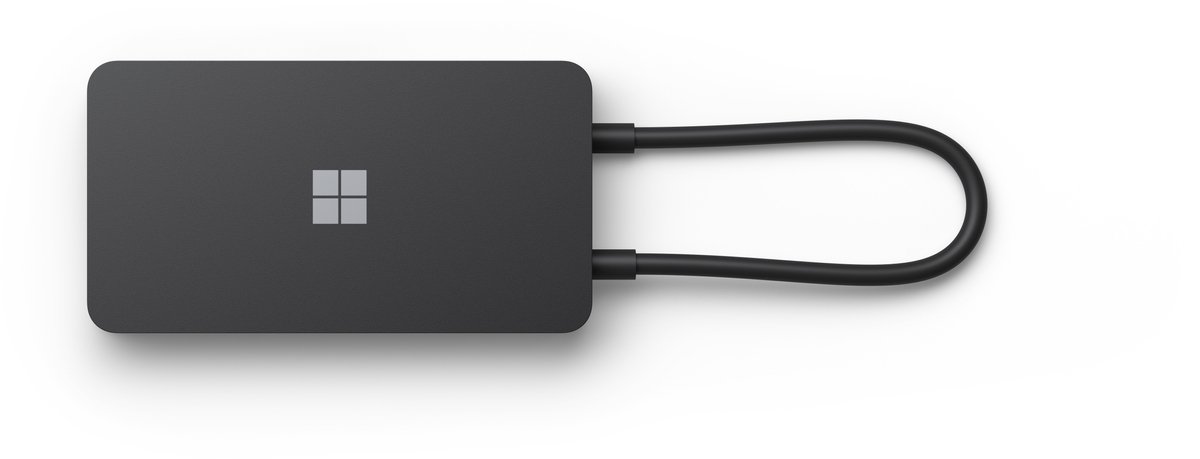 Microsoft surface usb c travel hub docki 3 orig - Microsoft Surface Travel Hub USB-C Poortreplicator (zwart)