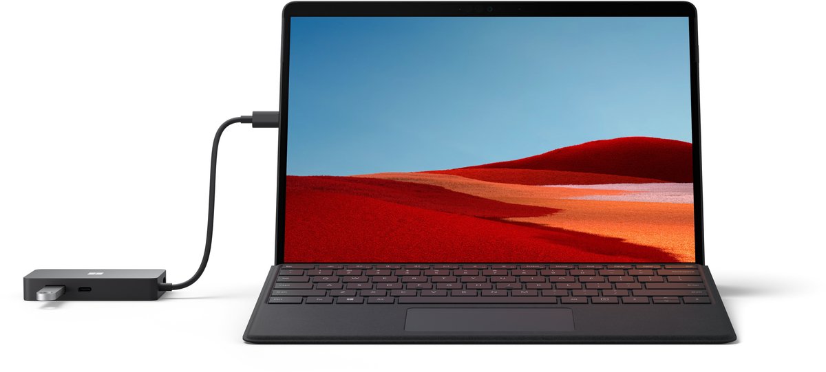 Microsoft surface usb c travel hub docki 8 orig - Microsoft Surface Travel Hub USB-C Poortreplicator (zwart)