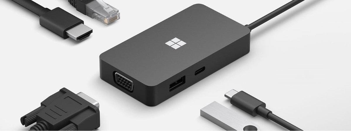 Microsoft surface usb c travel hub lapto 4 orig - Microsoft Surface Travel Hub USB-C Dockingstation (zwart)
