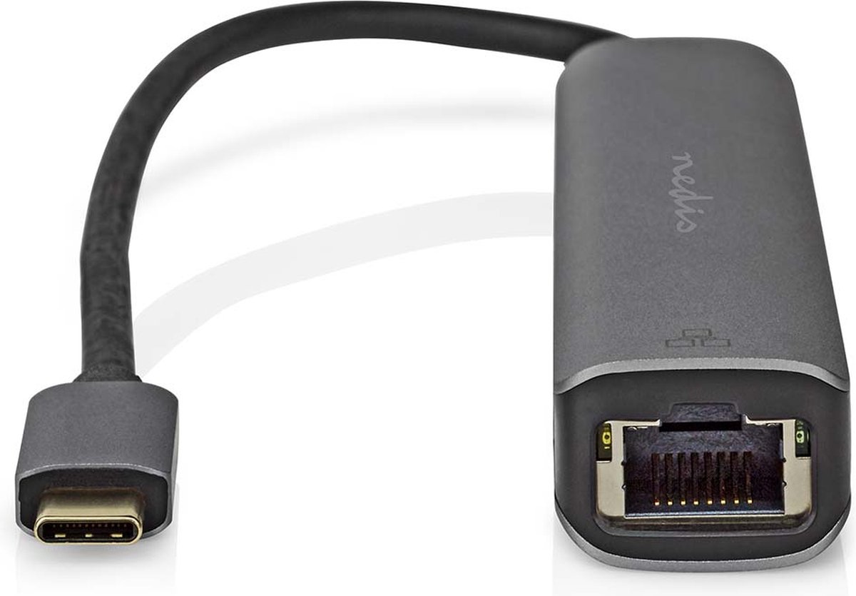 Nedis usb c hub 5 in 1 7 orig - Nedis Hub 5-In-1 Adapter HDMI 4K Ethernet 3X USB-C USB-hub (grijs)