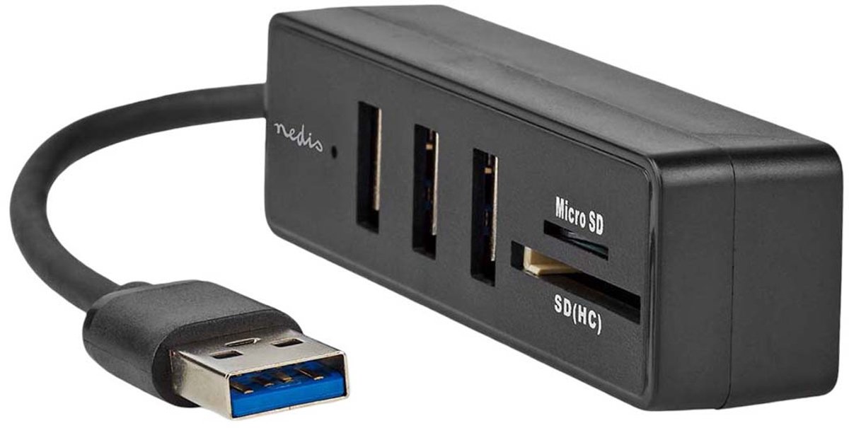 Nedis usb hub usb a male 3x 10 orig - Nedis USB-A USB-hub