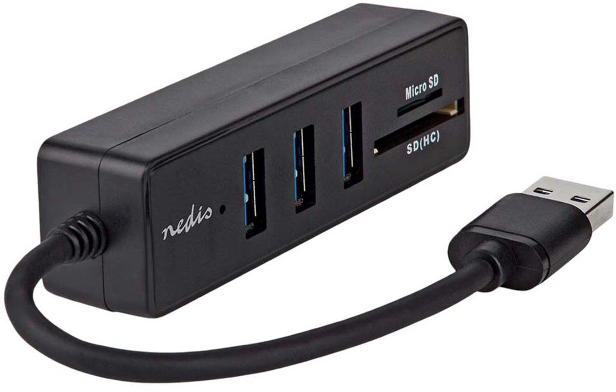 Nedis usb hub usb a male 3x 4 orig - Nedis USB-A USB-hub