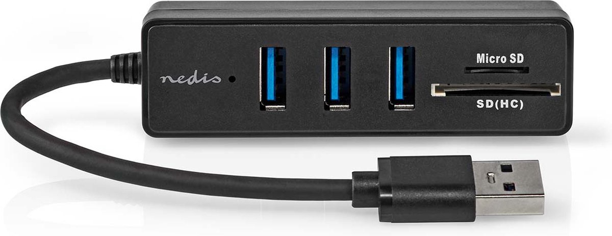 Nedis usb hub usb a male 3x 5 orig - Nedis USB-A USB-hub
