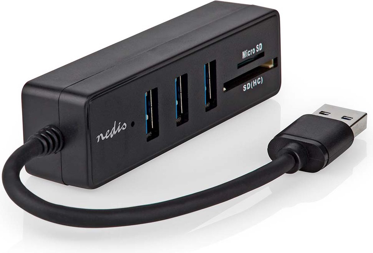 Nedis usb hub usb a male 3x 6 orig - Nedis USB-A USB-hub