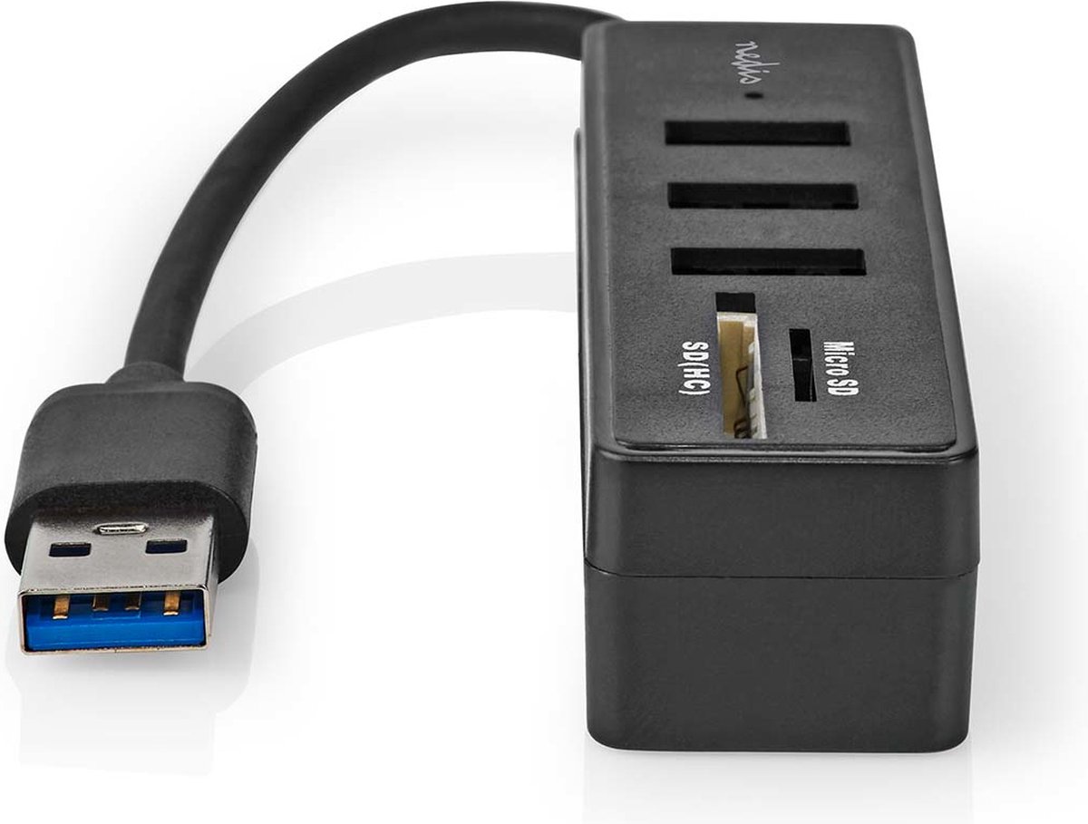 Nedis usb hub usb a male 3x 8 orig - Nedis USB-A USB-hub