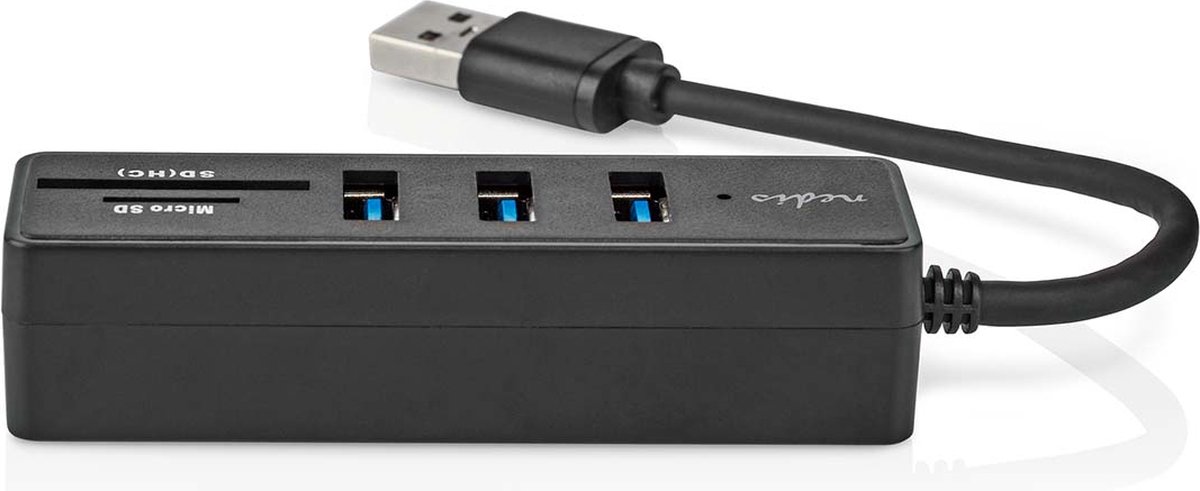 Nedis usb hub usb a male 3x 9 orig - Nedis USB-A USB-hub