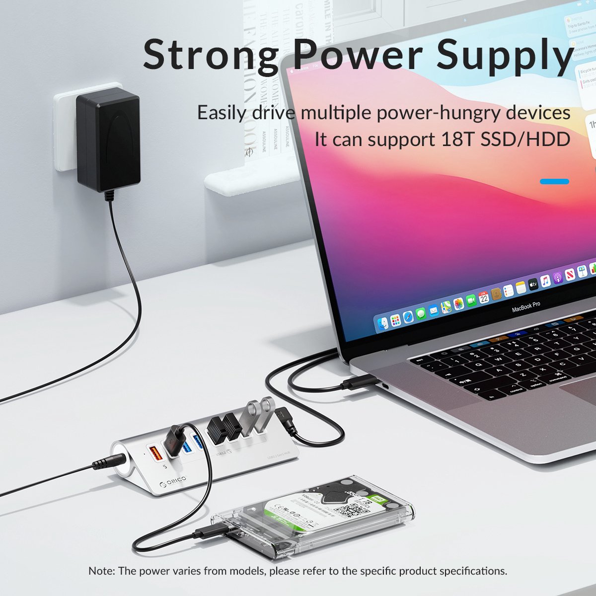 Orico aluminium 4 poort usb3 2 hub 2 orig - Orico Aluminium 4-Poort Usb3.2 Hub 10Gbps Zilver USB C USB-C USB-hub