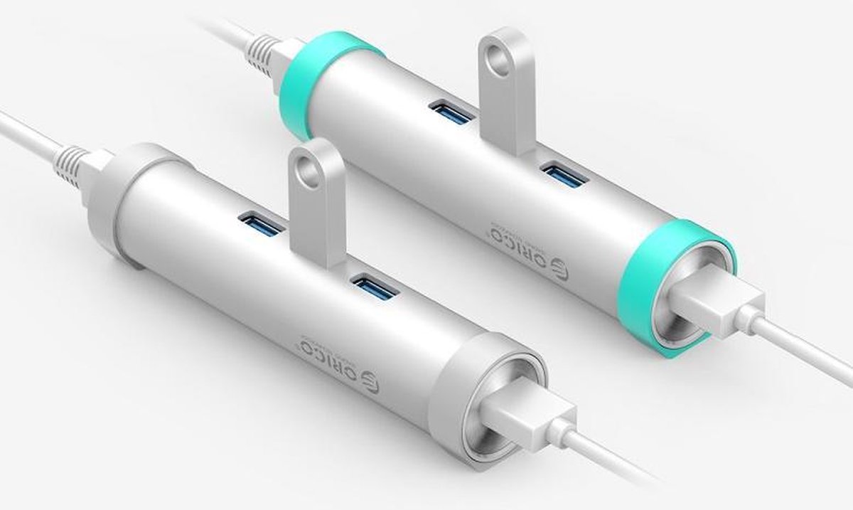 Orico aluminium usb3 0 hub met 3 4 orig - Orico Aluminium Usb3.0 Hub Met 3 Type-A Poorten 1 USB-C USB-hub