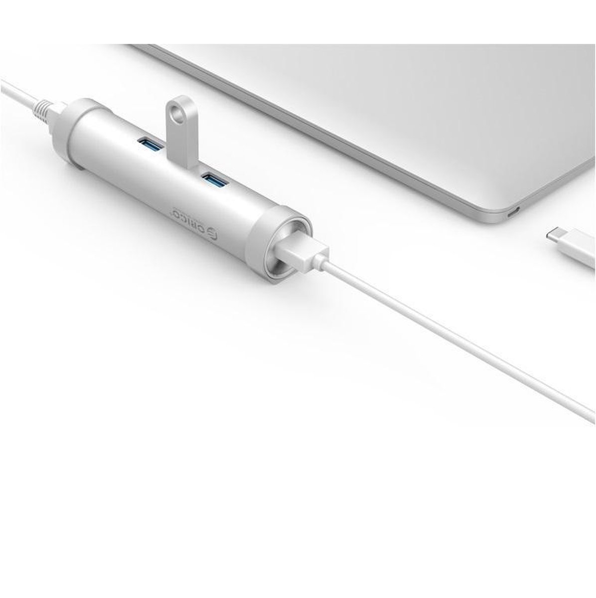 Orico aluminium usb3 0 hub met 3 9 orig - Orico Aluminium Usb3.0 Hub Met 3 Type-A Poorten 1 USB-C USB-hub