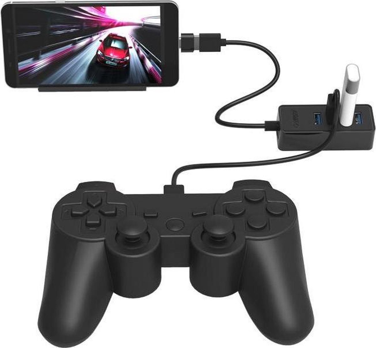 Orico usb 3 0 hub 4x usb 6883351 5 orig - Orico USB 3.0 Hub 4X USB Poorten Otg Functie USB-A USB-hub (zwart)