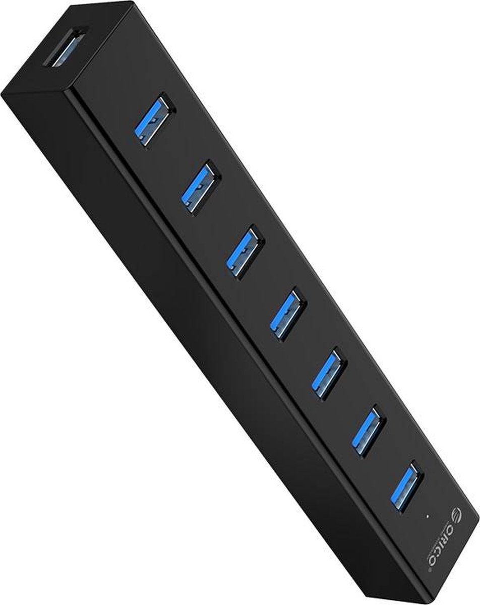 Orico usb 3 0 hub met 7 10 orig - Orico USB 3.0 Hub Met 7 Poorten In Mat Zwart Design Met USB-A USB-hub