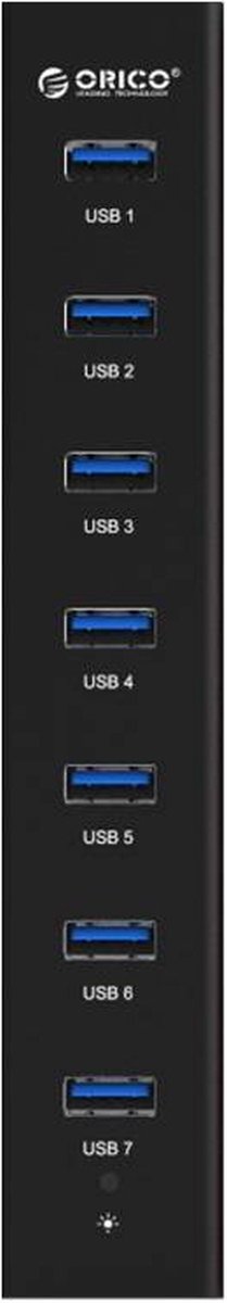 Orico usb 3 0 hub met 7 3 orig - Orico USB 3.0 Hub Met 7 Poorten In Mat Zwart Design Met USB-A USB-hub