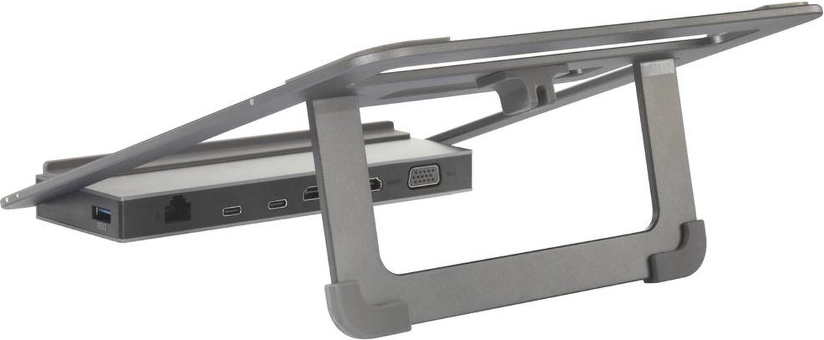 Renkforce rf lls 400 usb c laptopdocking 2 orig - Renkforce Rf-Lls-400 Laptopdockingstation USB-C Dockingstation (grijs)
