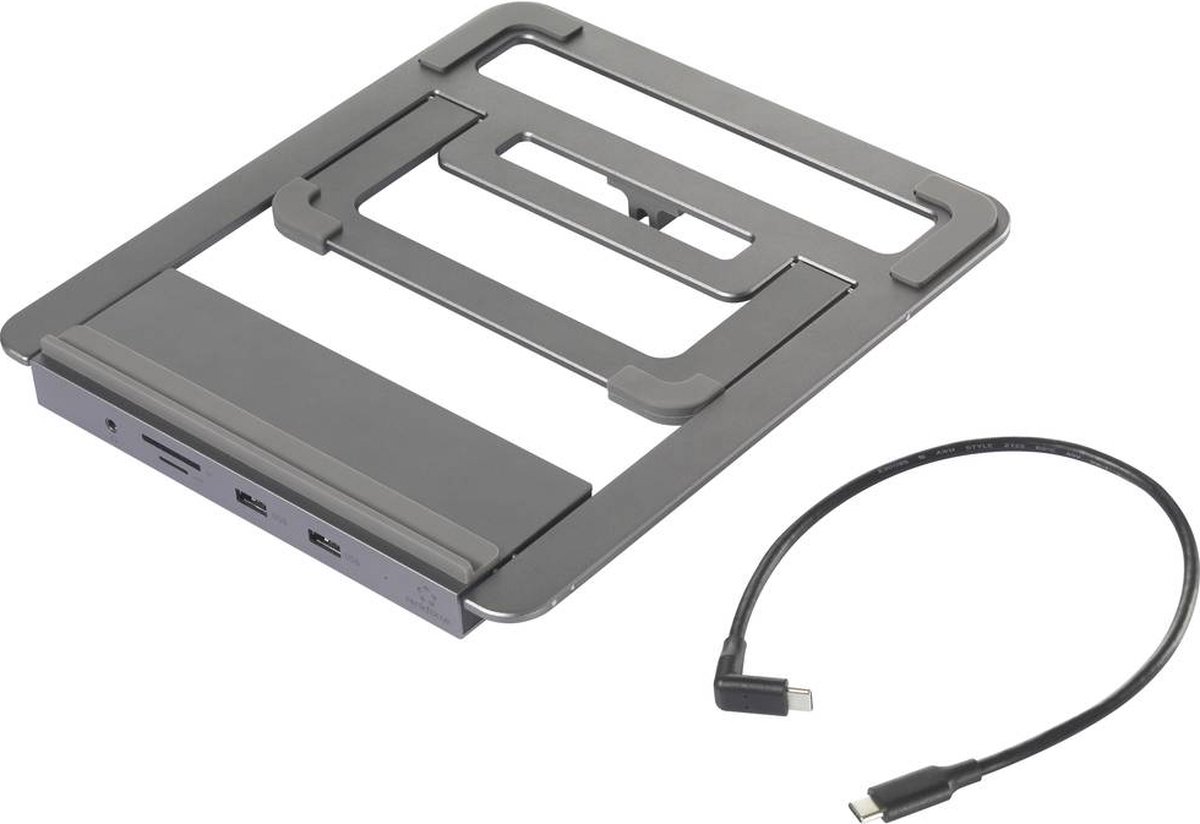 Renkforce rf lls 400 usb c laptopdocking 4 orig - Renkforce Rf-Lls-400 Laptopdockingstation USB-C Dockingstation (grijs)