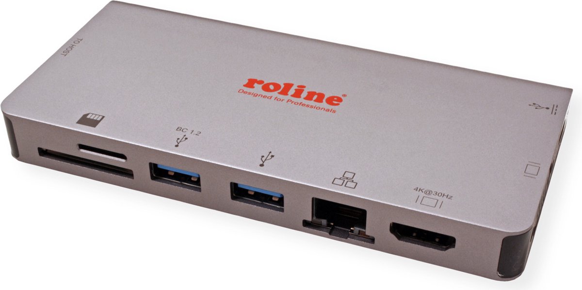 Roline usb type c docking station 4k 5 orig - ROLINE USB-C Dockingstation