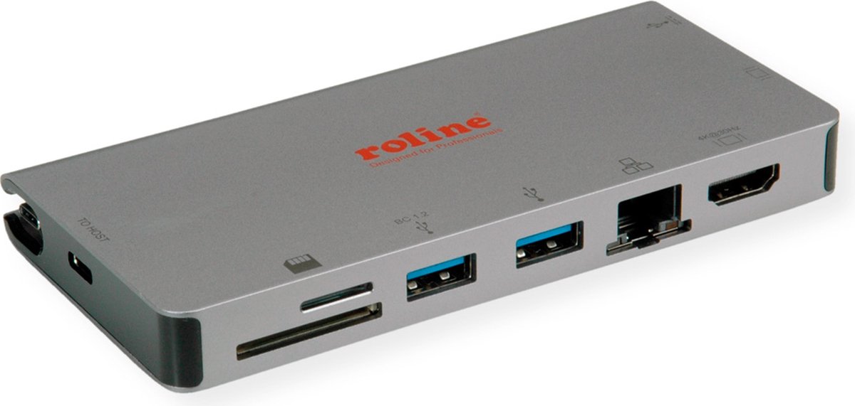 Roline usb type c docking station 4k 7 orig - ROLINE USB-C Dockingstation