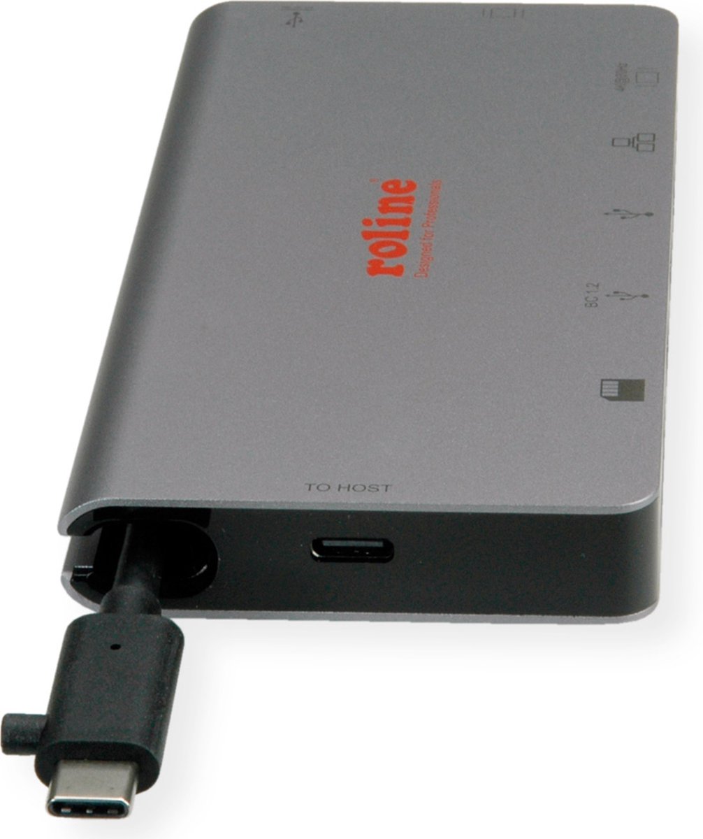 Roline usb type c docking station 4k 9 orig - ROLINE USB-C Dockingstation