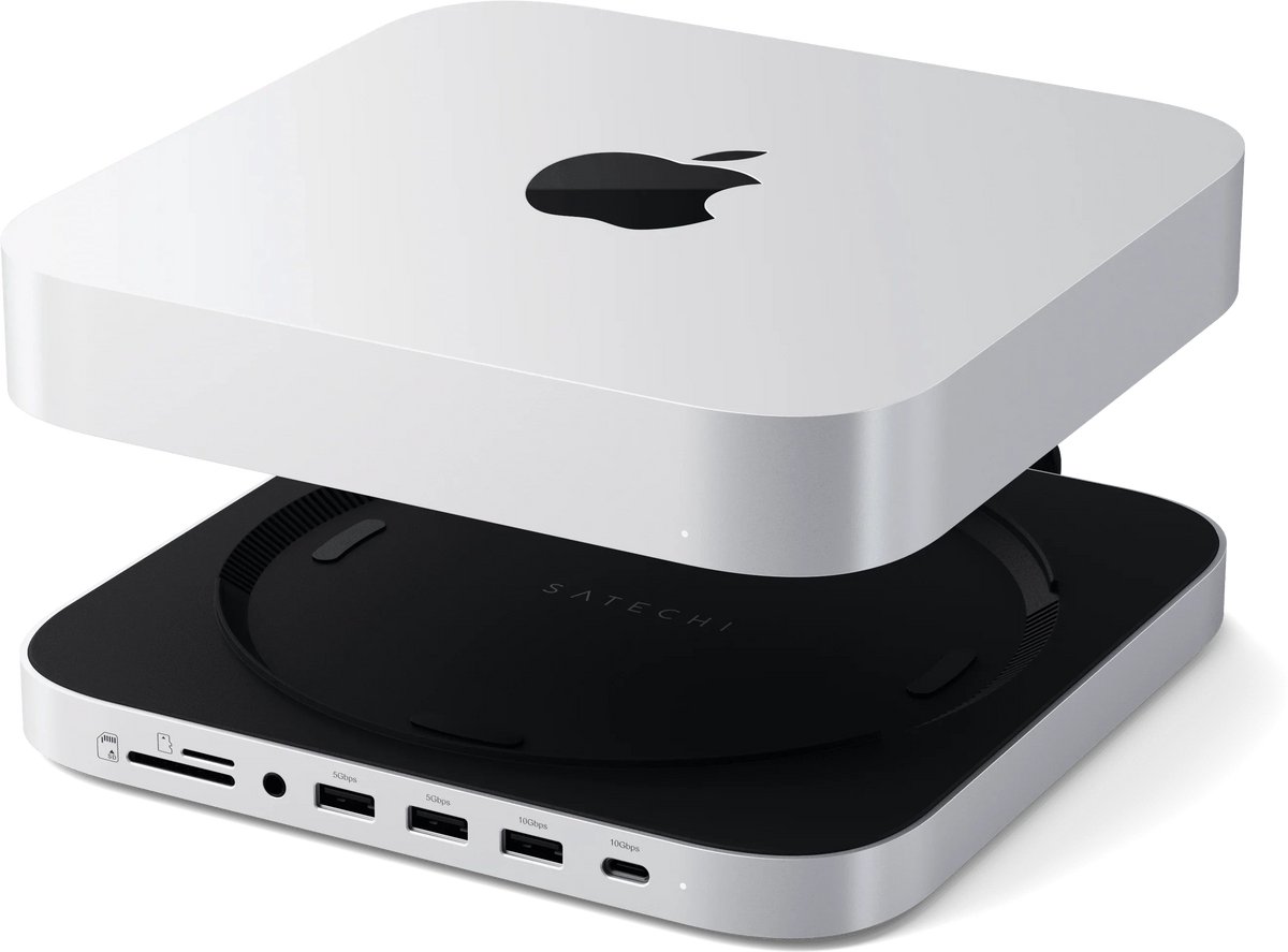 Satechi aluminum geschikt voor mac min 8 orig - Satechi Aluminum Geschikt Voor Mac Mini/Mac USB-C Dockingstation