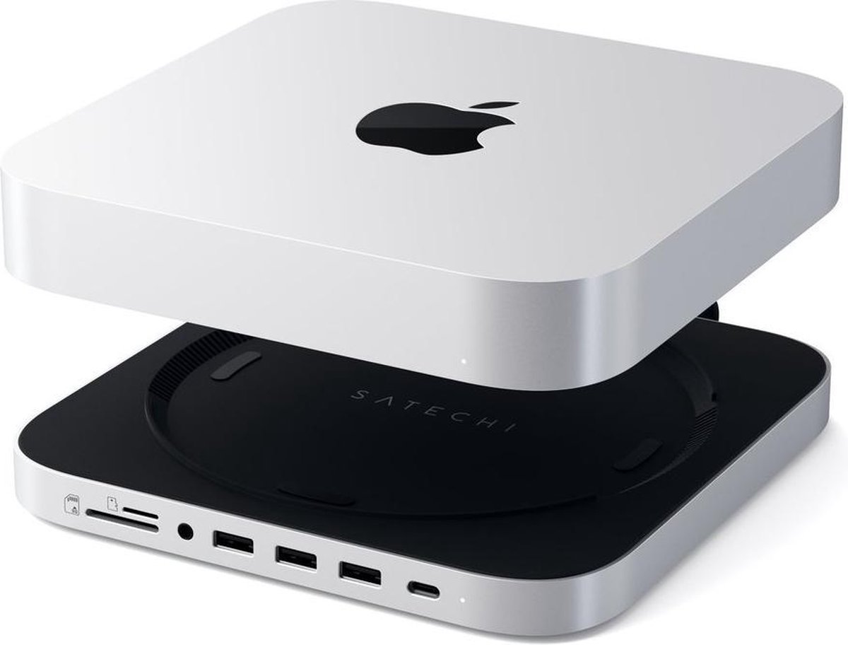 Satechi aluminum mac mini stand hub zi