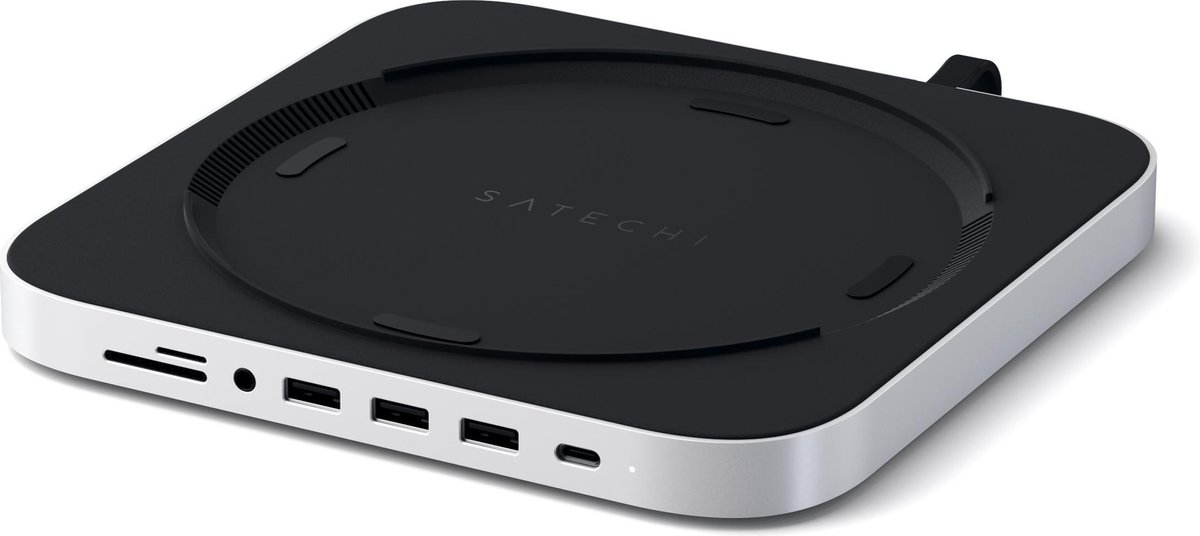 Satechi aluminum mac mini standaard hu 3 orig - Satechi Aluminum Mac Mini Standaard Hub USB-C USB-hub