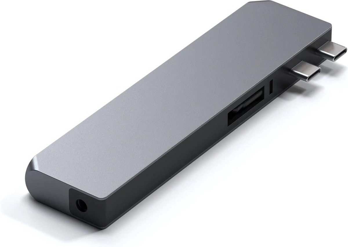 Satechi pro hub max grijs 2 orig - Satechi Pro Hub Max USB-C USB-hub (grijs)