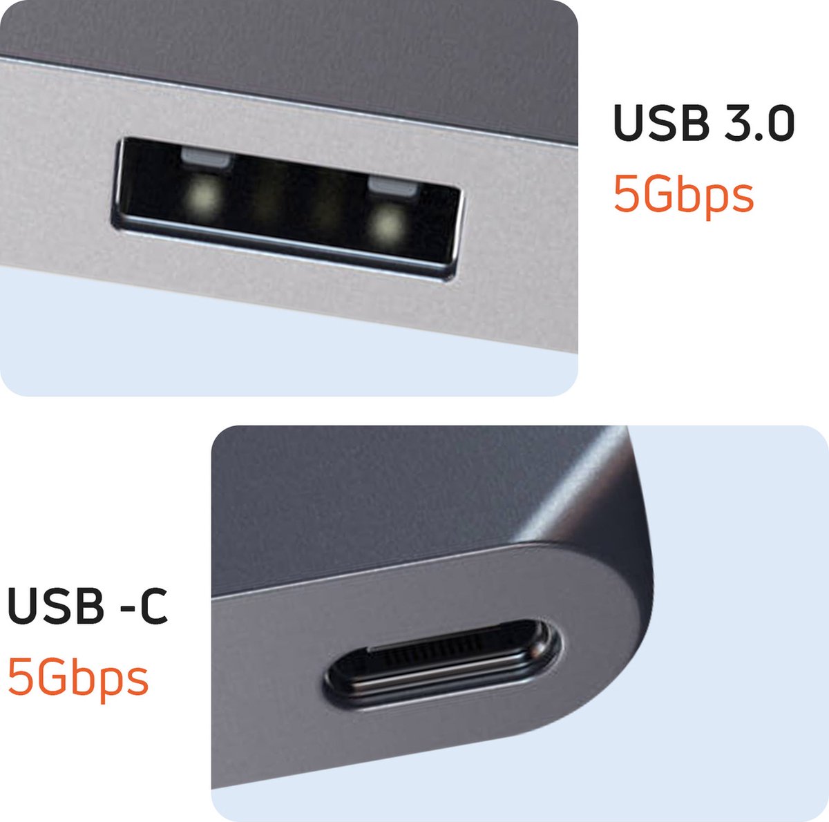 Satechi pro hub max grijs 4 orig - Satechi Pro Hub Max USB-C USB-hub (grijs)
