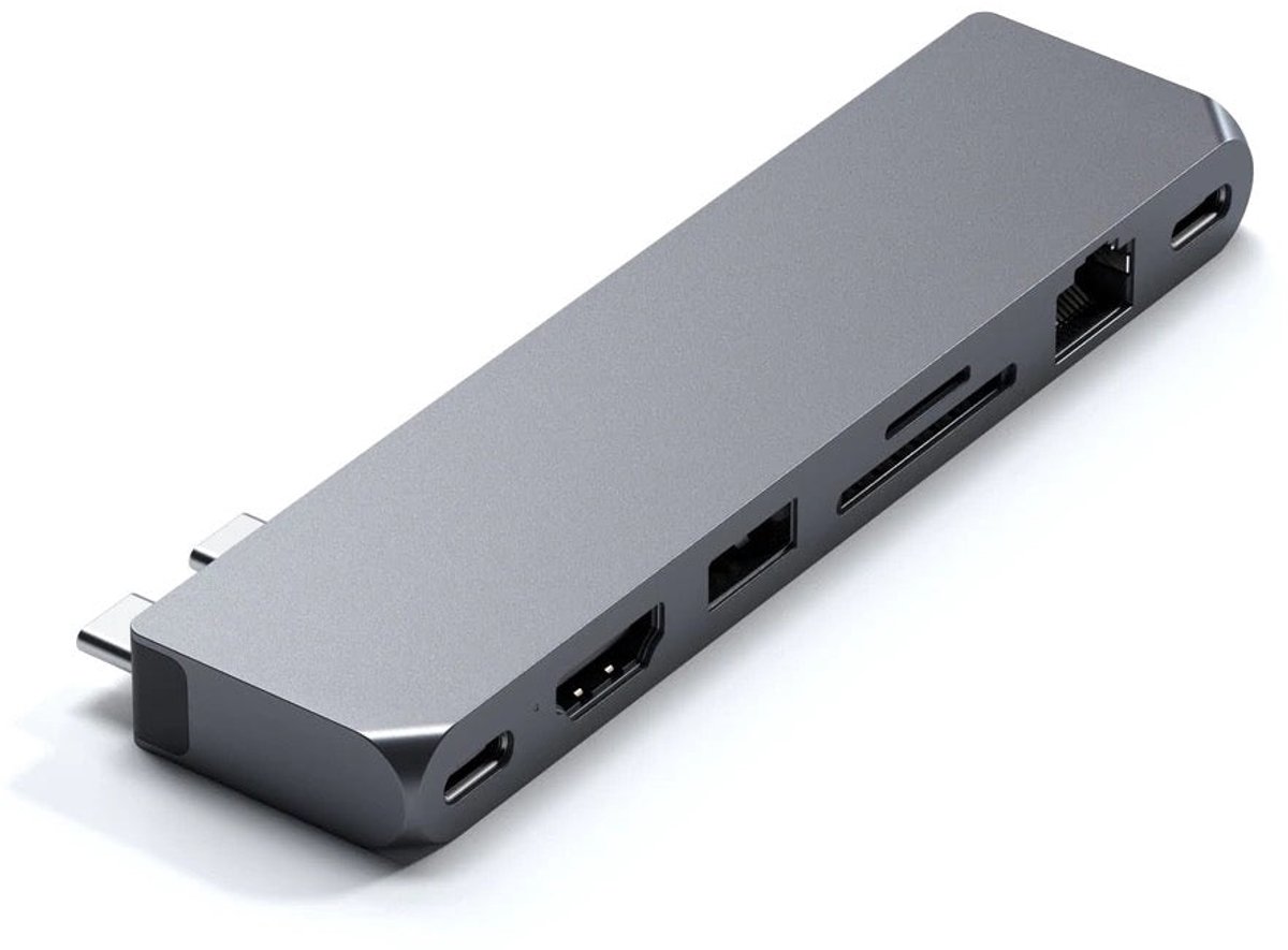 Satechi pro hub max grijs 5 orig - Satechi Pro Hub Max USB-C USB-hub (grijs)