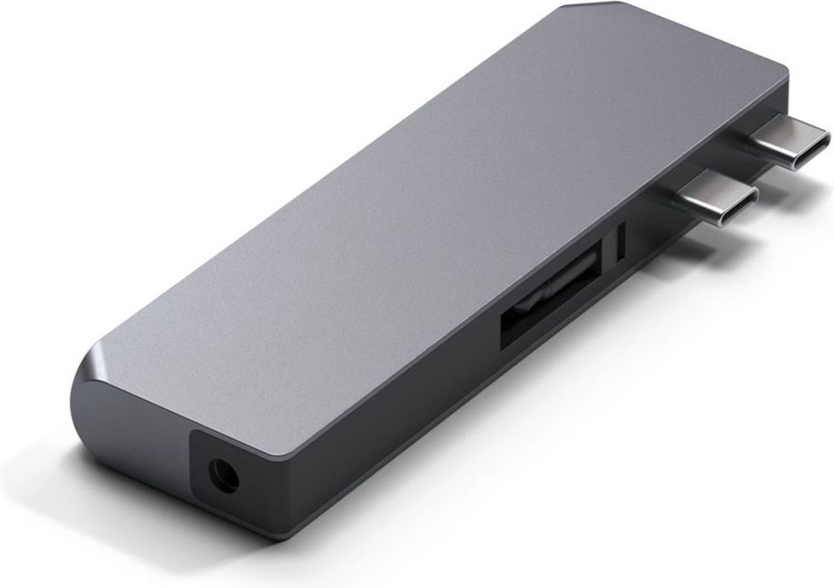 Satechi pro hub mini space grey 5 orig - Satechi Pro Hub Mini Space USB-C USB-hub (grijs)