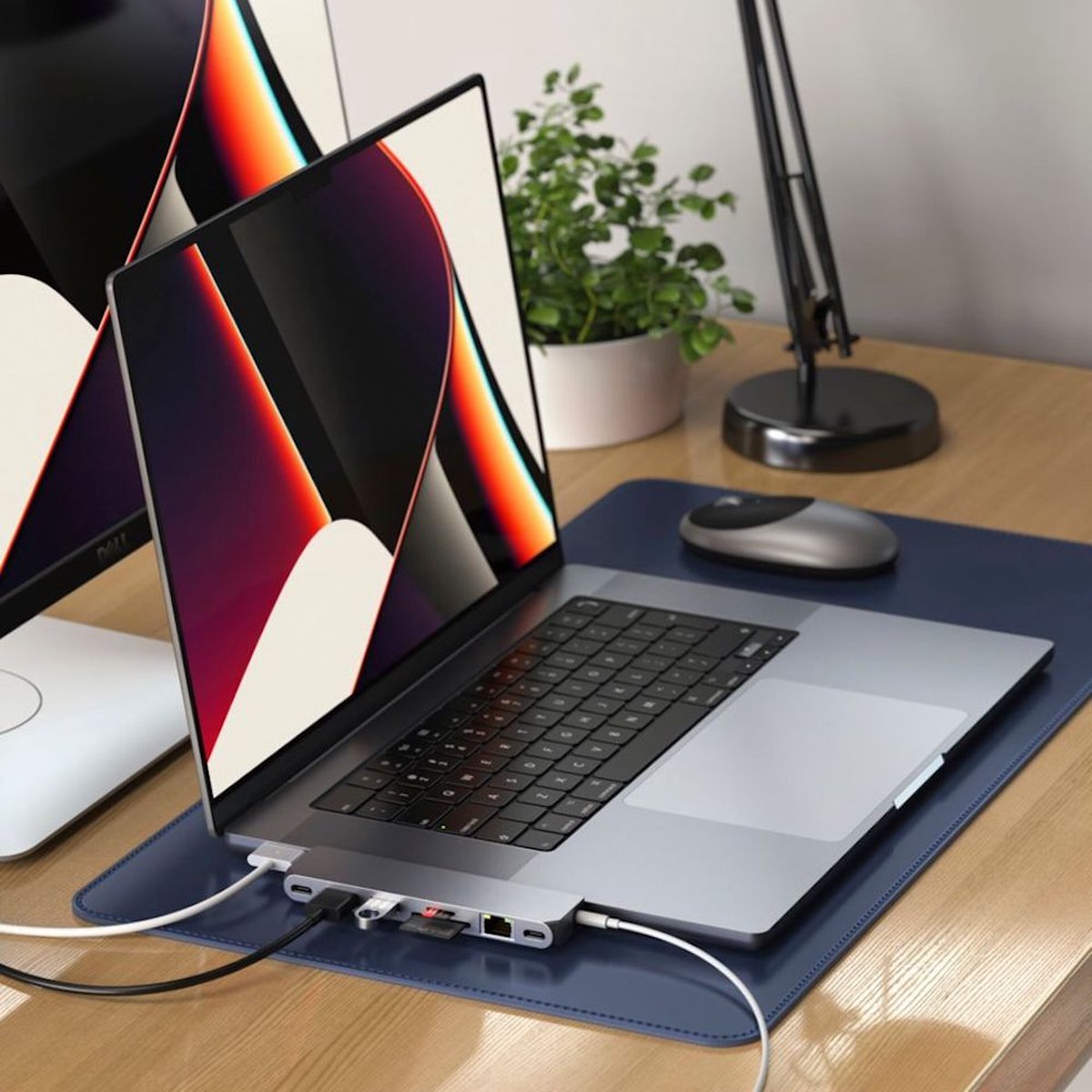 Satechi pro hub mini space grey 6 orig - Satechi Pro Hub Mini Space USB-C USB-hub (grijs)
