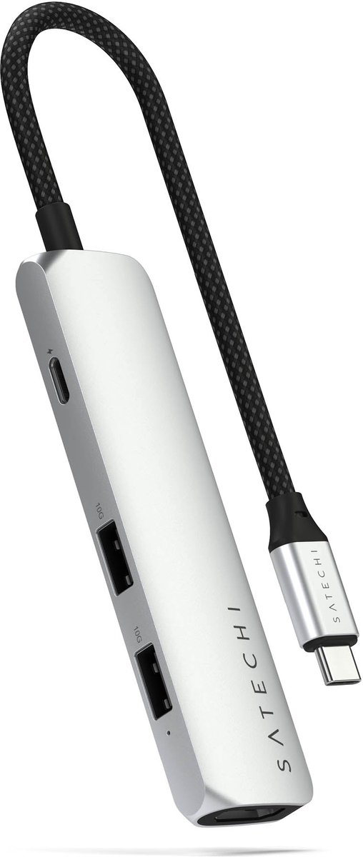 Satechi st p4sk interface hub usb type 6883507 4 orig - Satechi St-P4Sk Interface Hub USB Type-C 10000 USB-C USB-hub (zilver)