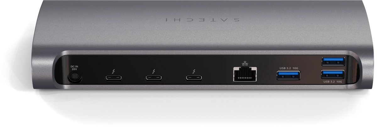 Satechi thunderbolt 4 multiport alles 10 orig - Satechi Multiport Alles-In-Één Thunderbolt 4 Dockingstation (grijs)