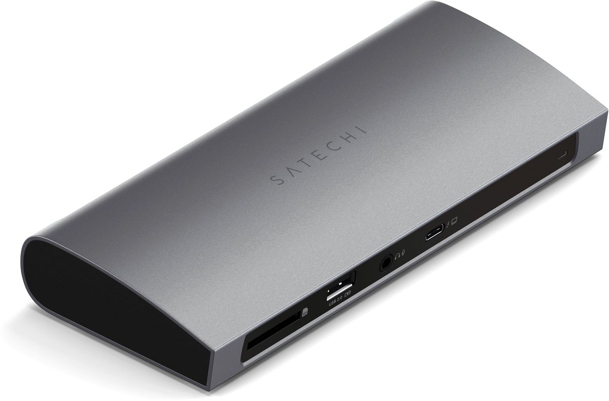 Satechi thunderbolt 4 multiport alles 6 orig - Satechi Multiport Alles-In-Één Thunderbolt 4 Dockingstation (grijs)