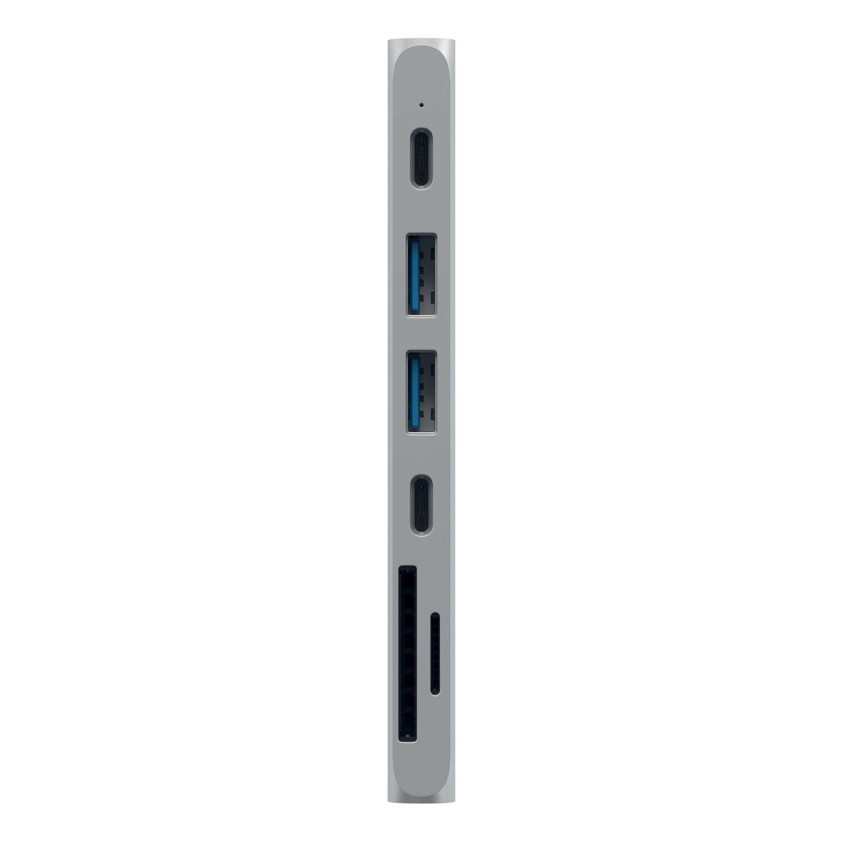 Satechi type c pro hub 4k silver 5 orig - Satechi Type-C Pro Hub 4K HDMI USB-C Poortreplicator (zilver)