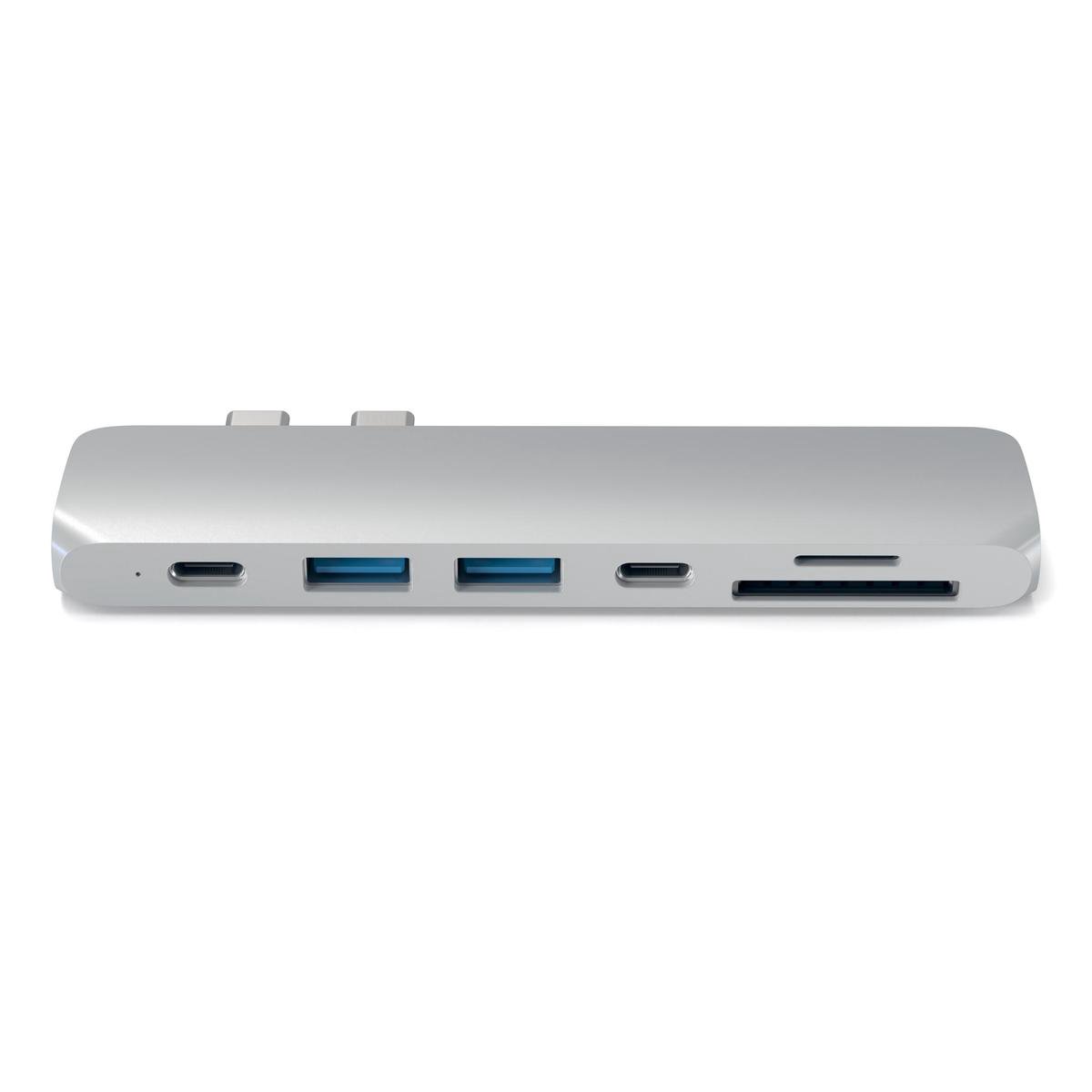 Satechi type c pro hub 4k silver 6 orig - Satechi Type-C Pro Hub 4K HDMI USB-C Poortreplicator (zilver)