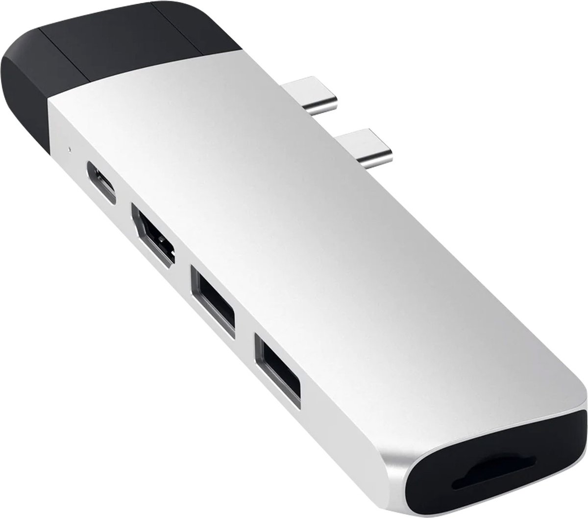 Satechi type c pro hub ethernet 4k 8 orig - Satechi Type-C Pro Hub Ethernet 4K HDMI USB-C USB-hub (zilver)