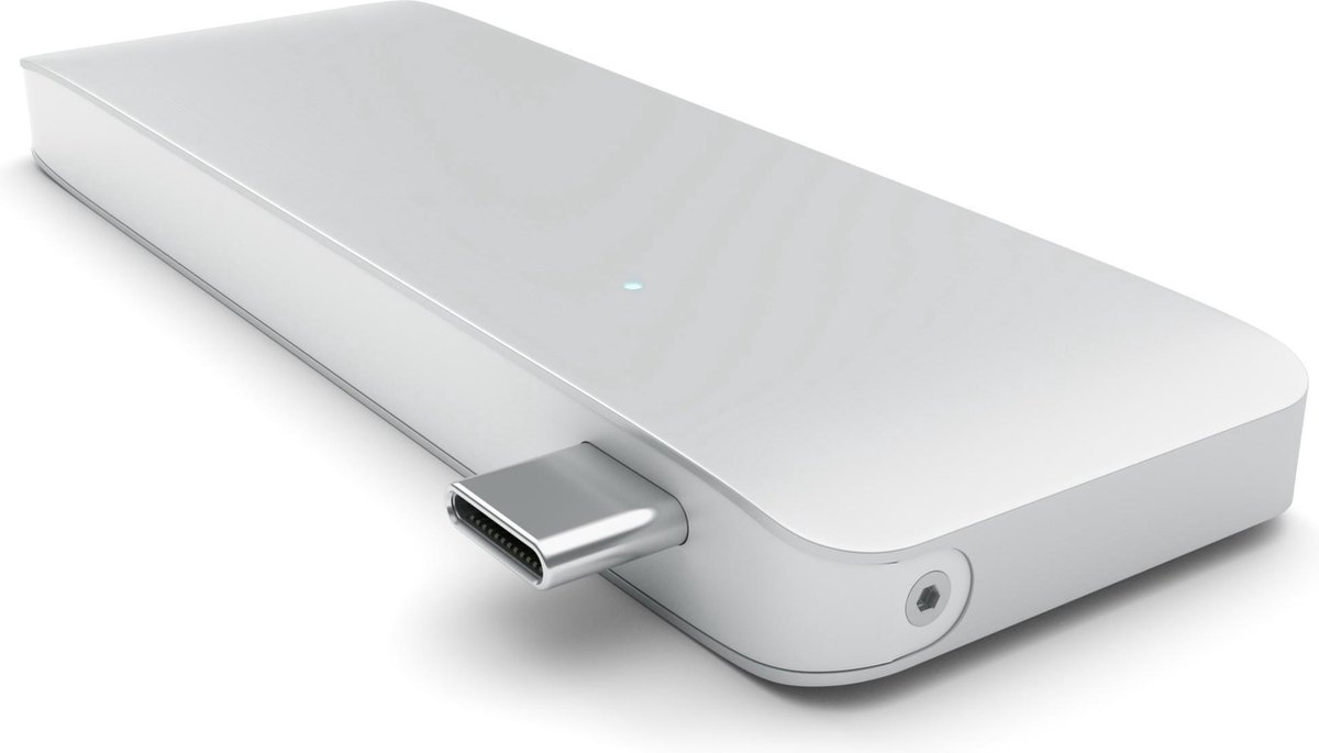 Satechi type c usb passthrough hub sil 5 orig - Satechi Type-C USB Passthrough Hub USB-C USB-hub (zilver)